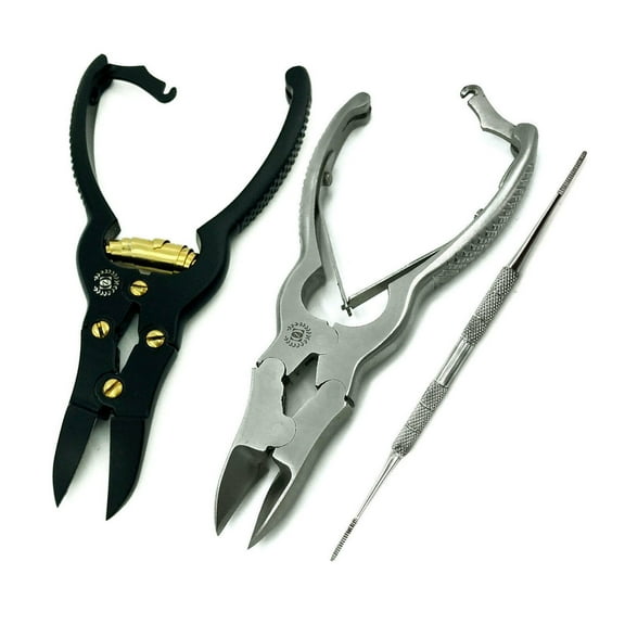 3 PC PODIATRY CHIROPODY THICK TOE NAIL CLIPPER CUTTER TRIMMER FILE INSTRUMENTS