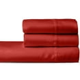 thumbnail image 1 of 3 PC Set 1000 Thread Count 100% Egyptian Cotton, 12" Deep Pocket Burgundy, Full XL, 1 of 7