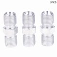 thumbnail image 1 of 3 PCS 1/4" Male To 1/4" Male NPT Nipple Fitting, Pipe Fitting Adapter For Connection Of Airless Paint Sprayer Hose And Others, 1 of 12