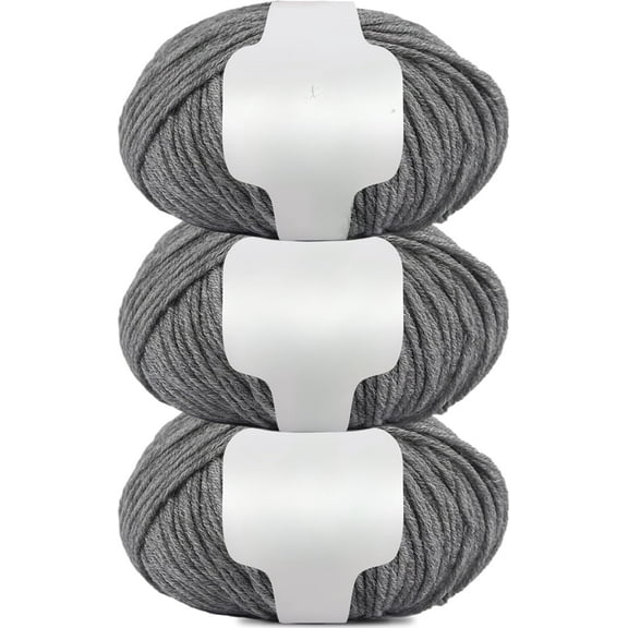 3 PCS 150g 100% Merino Wool Yarn, 6-Ply Warm and Soft Yarn for Hand Knitting and Crocheting, 140 Yards Yarn for Hand DIY Clothes, Scarves, Hats