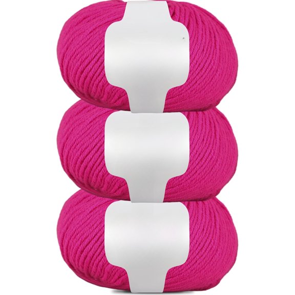 3 PCS 150g 100% Merino Wool Yarn, 6-Ply Warm and Soft Yarn for Hand Knitting and Crocheting, 140 Yards Yarn for Hand DIY Clothes, Scarves, Hats