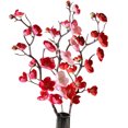 thumbnail image 1 of 3 PCS 24 in Artificial Flower Cherry Blossom Faux Silk Plum Branches Fake Tree Stems for Vase Wedding Home Table Decor, 1 of 4