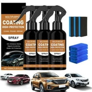 3 PCS3 in 1 High Protection Quick Car Coating Spray, Nexa Turbo Shine Nano Spray Car, Car Coating Spray, Car Paint Quick Wax Polishing Spray, Nano Repair & Protective Coating
