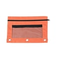 thumbnail image 1 of 3 PCS 3 Ring Binder Pencil Pouchs,Double-Layer Storage Bag,Oxford Cloth B5 File Holder,Visual Mesh Zipper Pouch,Large Capacity 3 Hole Zipper Pencil Pouch with Clear Mesh Window for Home Office, 1 of 6