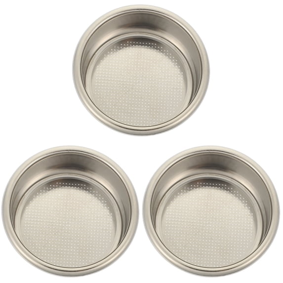 3 PCS 54mm Straight Filter Espresso Basket Coffee Machine Maker Metal Peets Accessories
