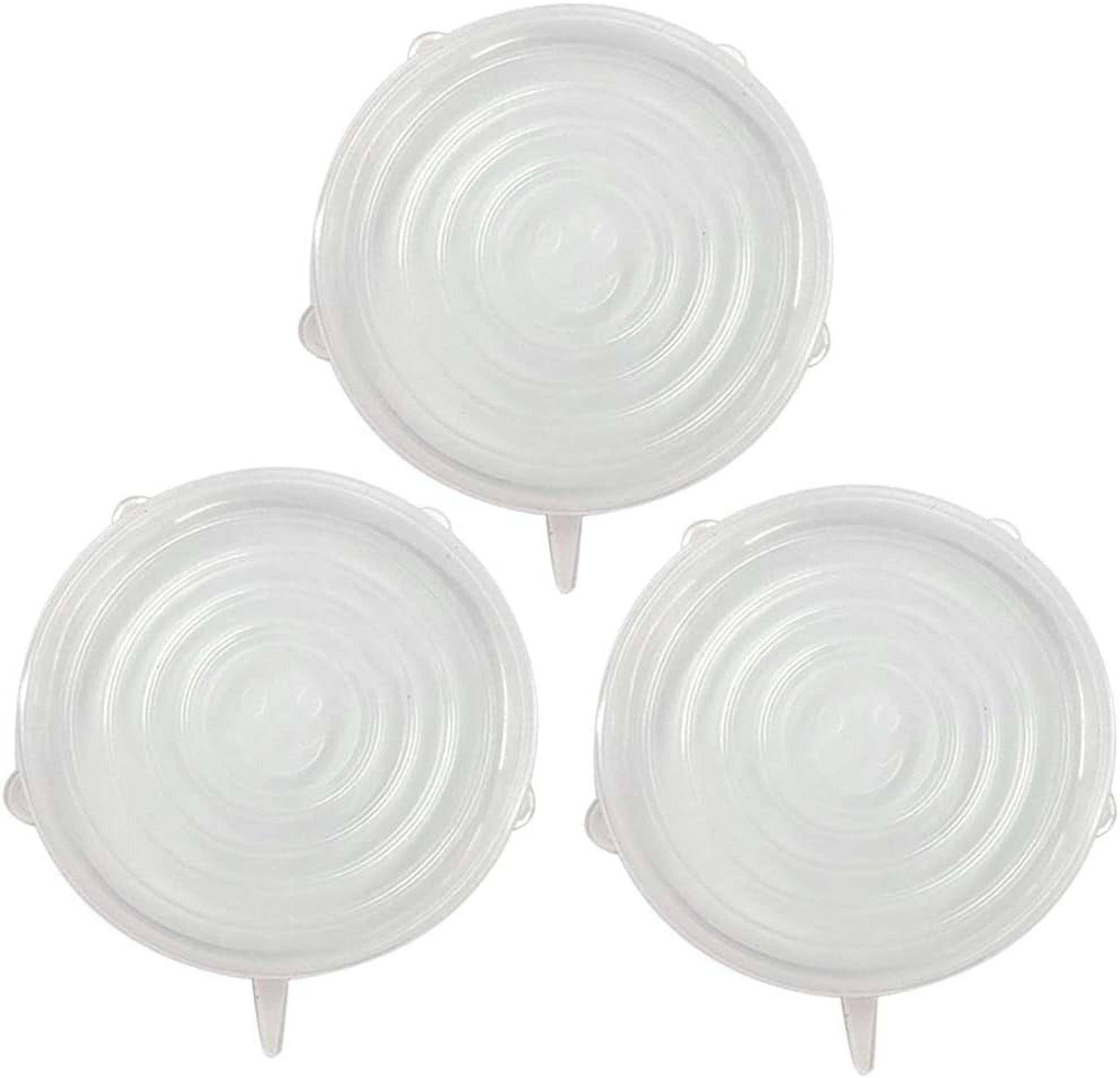 3 PCS 9.8in Large Silicone Stretch Lids Safe in Microwave Dishwasher ...