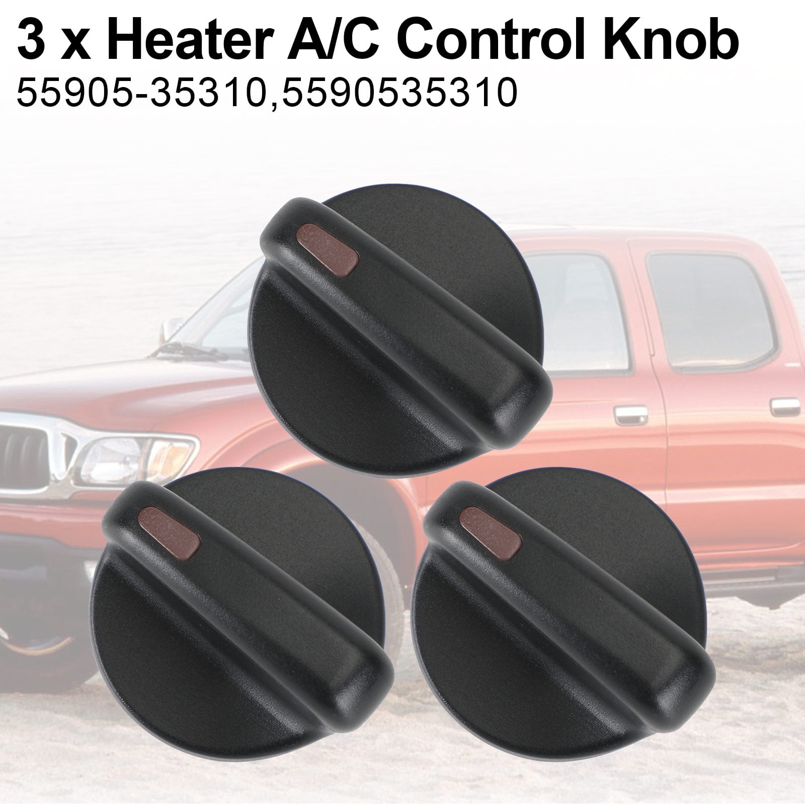 3 PCS A/C Heater Control Knob For Toyota 19952004 5590535310