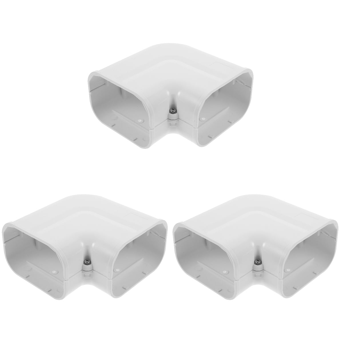 3 PCS Air Conditioning Duct Decorative Cover Conditioner Tubing PVC Tube Decorate Cap Accessory