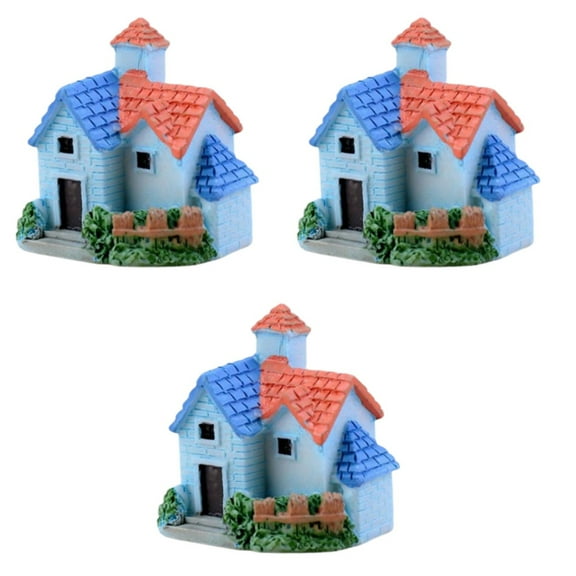 3 PCS Miniatures Artificial Toys Dollhouse Accessories Plant