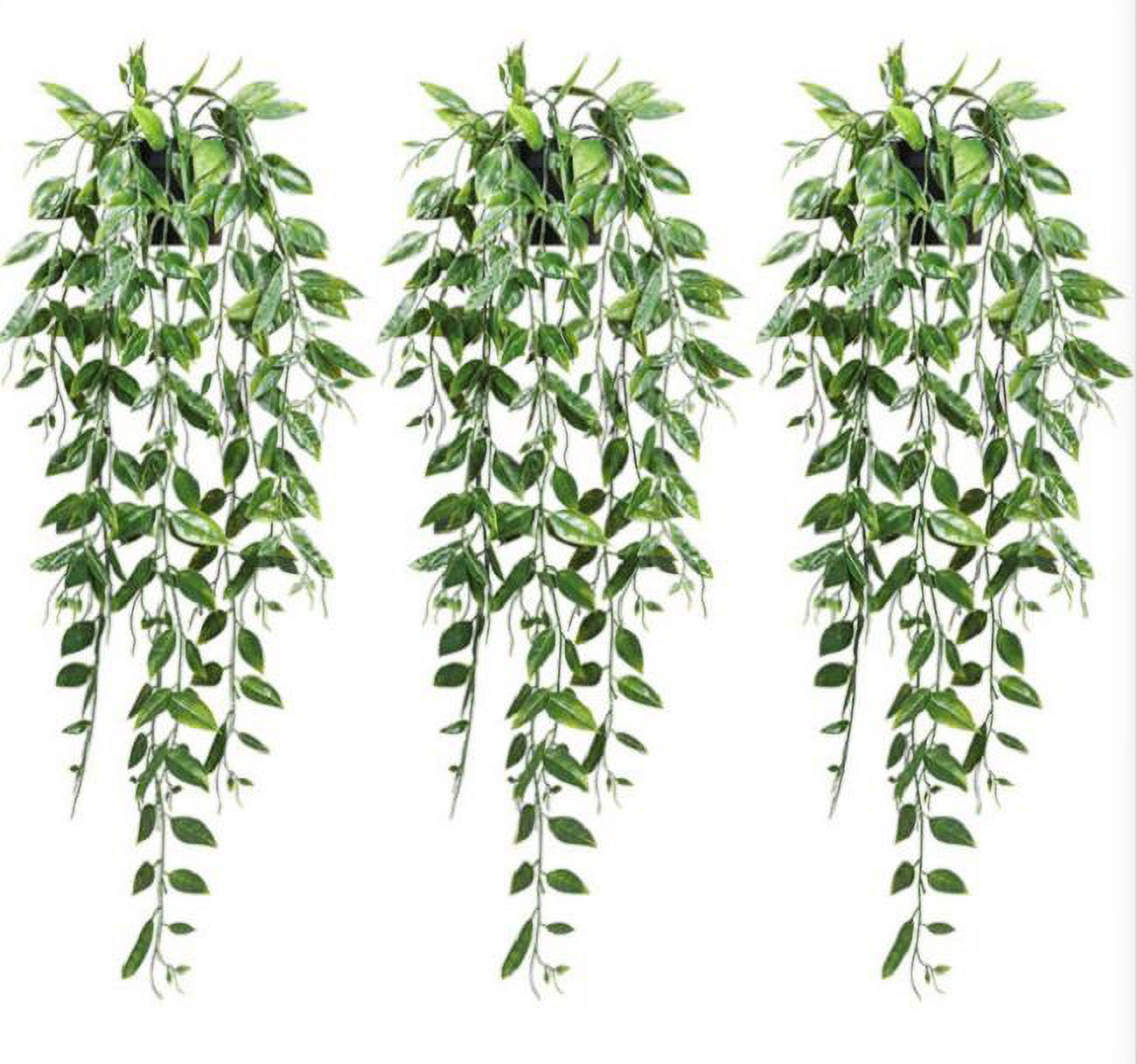 3 PCS Artificial Eucalyptus Leaves Fake Vines Wall Hanging, Greenery Plants Decor for Wedding