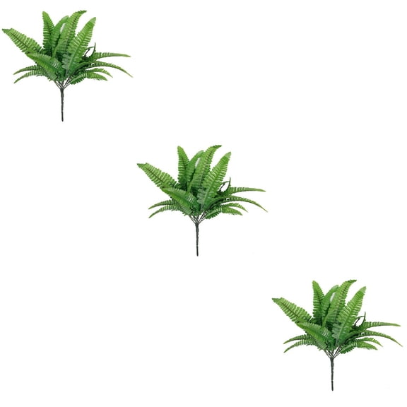 SWETRACE Cloth Plastic Fern Green Hanging Basket Decor 3Pcs