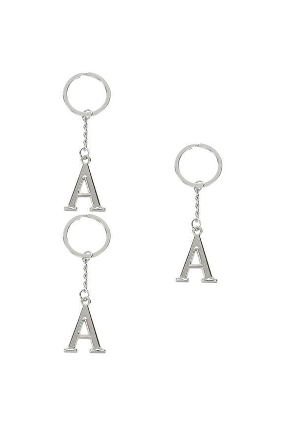 3 PCS Bag Charm Key Chain Custom Photo Keychain Lobster Clasp Keyring Rings Silver