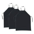 thumbnail image 1 of ULTNICE Oil Proof Apron Black PVC 3PCS 31.5x43.3in, 1 of 5