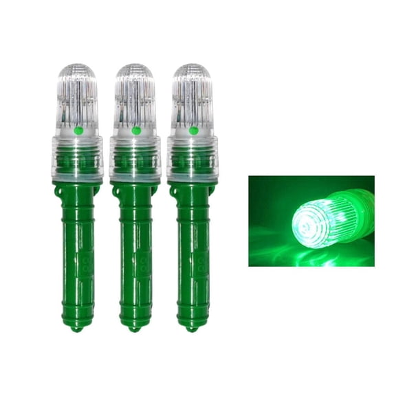 MUMQAQ Green LED Lighting EVA Foam Boat Flares 3 Count