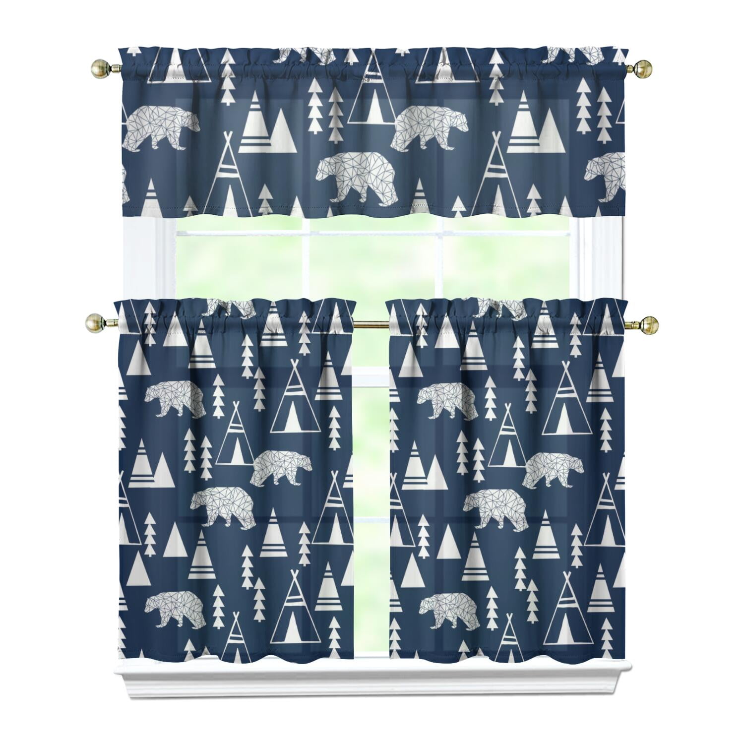 Golden Bear Quilted Curtains NCU0DDK1942