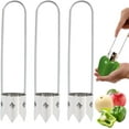 thumbnail image 1 of 3 PCS Bell Pepper Corer, Multifunctional Fruit and Vegetable Core Remover, Stainless Steel Apple Corer Remover, Reusable Kitchen Gadget, Easy to Clean, 1 of 4