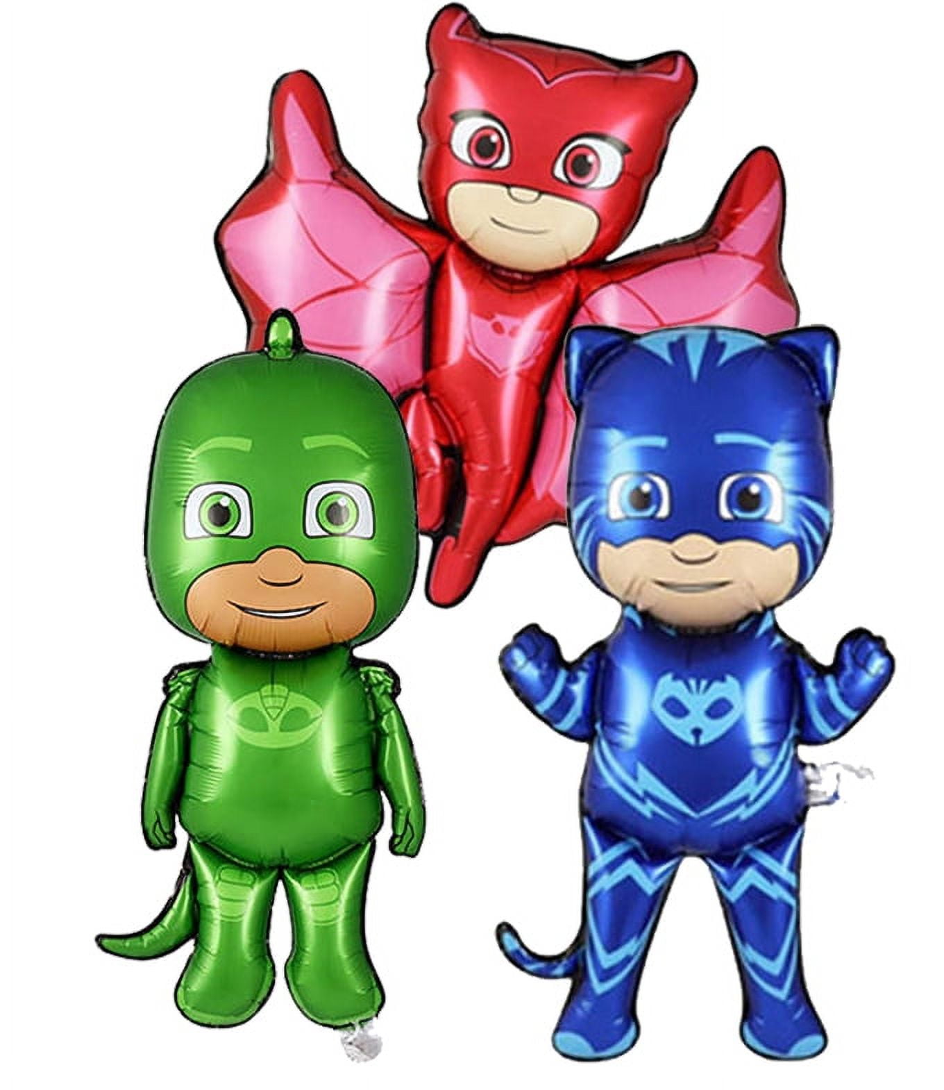 3 PCS Birthday Party Balloons - PJ Mask Balloons Foil Balloon Adult & Kids Party Theme Decorations