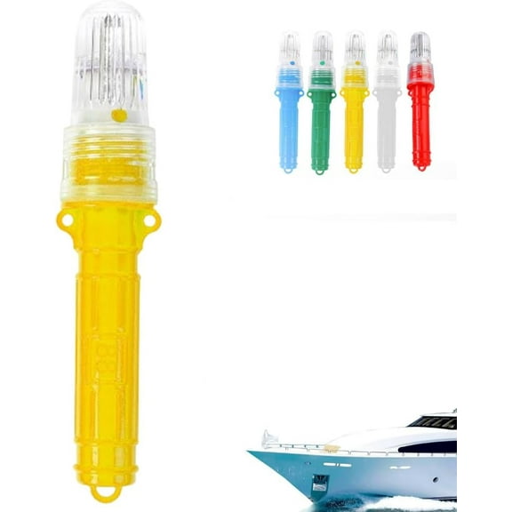 3 PCS Boat Flares for Boating, 2025 Upgrade Boat Flares Coast Guard Approved Marine, Waterproof Emergency Signals for Fishing Nets, Boats Strobe Safety Lights Kit Navigation Lights