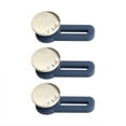 thumbnail image 1 of 3 PCS Buttons Blue 3PCS Jeans Extendable Button Pants Waist Extension Extended Nail-Free Detachable, 1 of 1