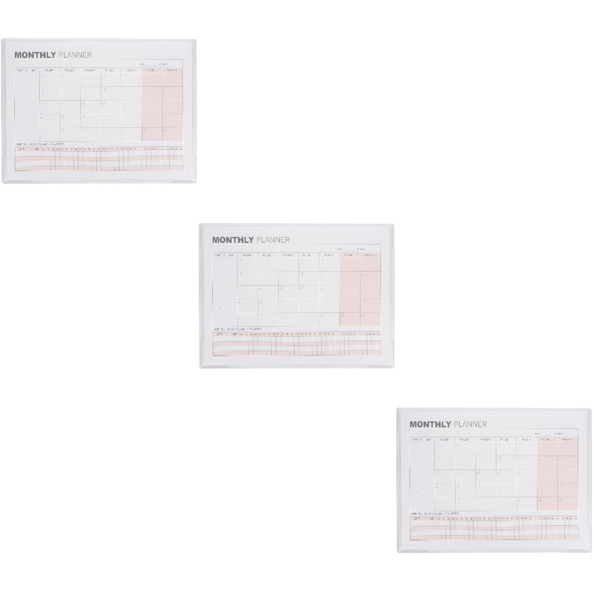 3 PCS Calendar Planning Note Pad Pads Office+supplies Notebooks for ...
