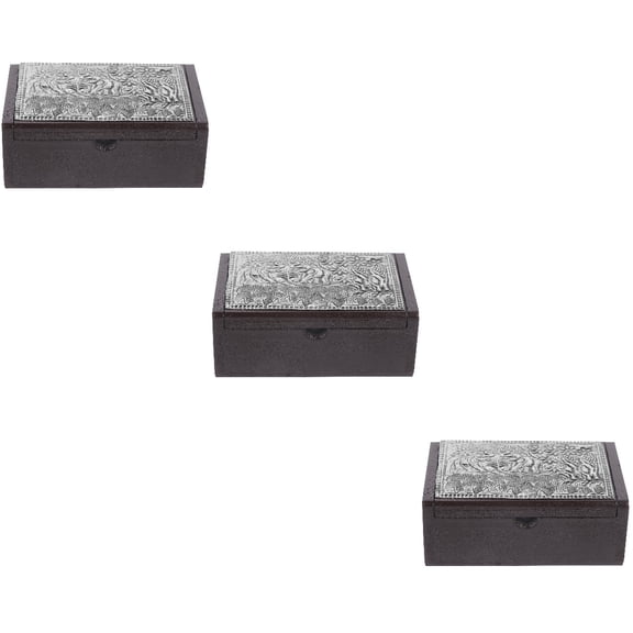 3 PCS Card Box Business Holder Bulk Holders Stands Cards Case