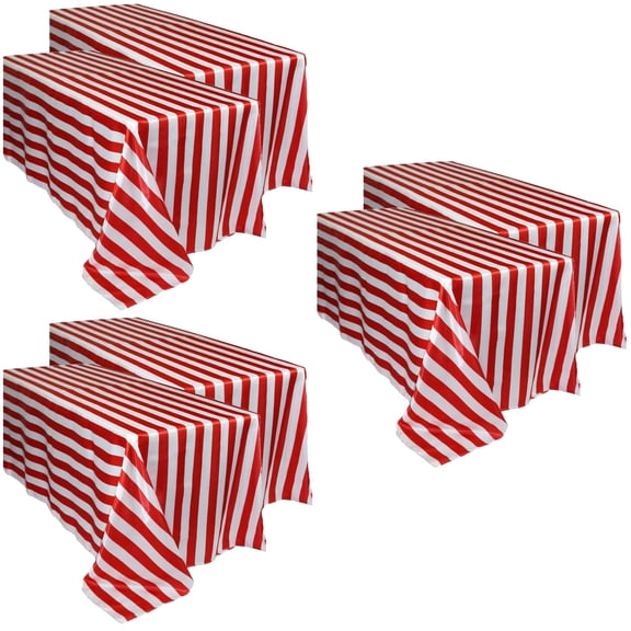 WRISTBIQUE Festive pe Tablecloth Simple Matching for Dining Room 6Pcs