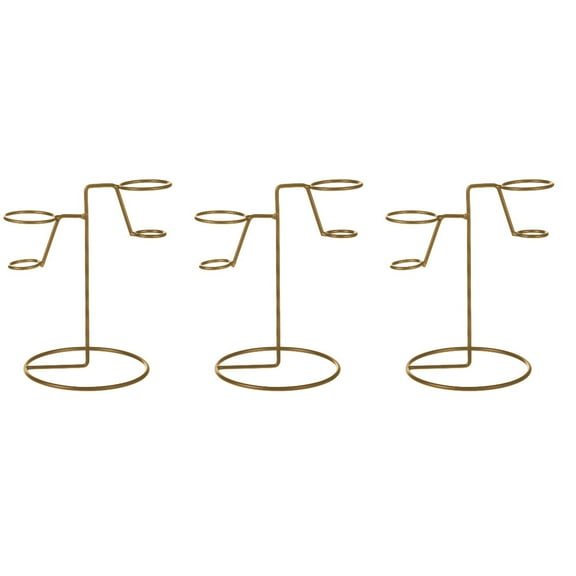 3 PCS Cart Ice Cream Stand Baking Cooling Rack Baby 15.5x12x17.5cm Golden