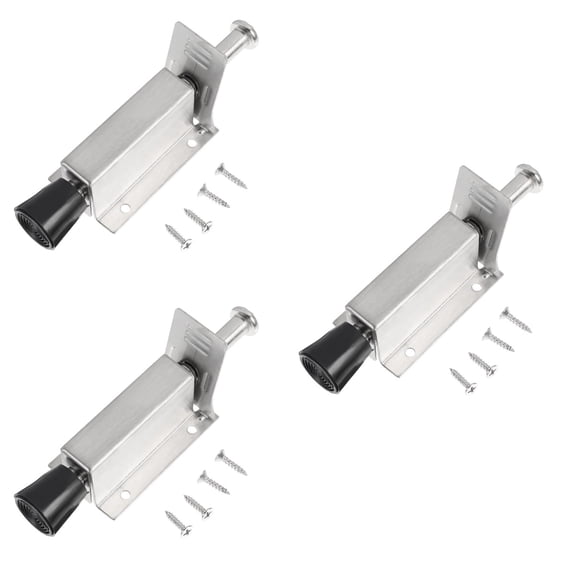 3 PCS Catch- Door Holder Step- on Stops Foot Lock
