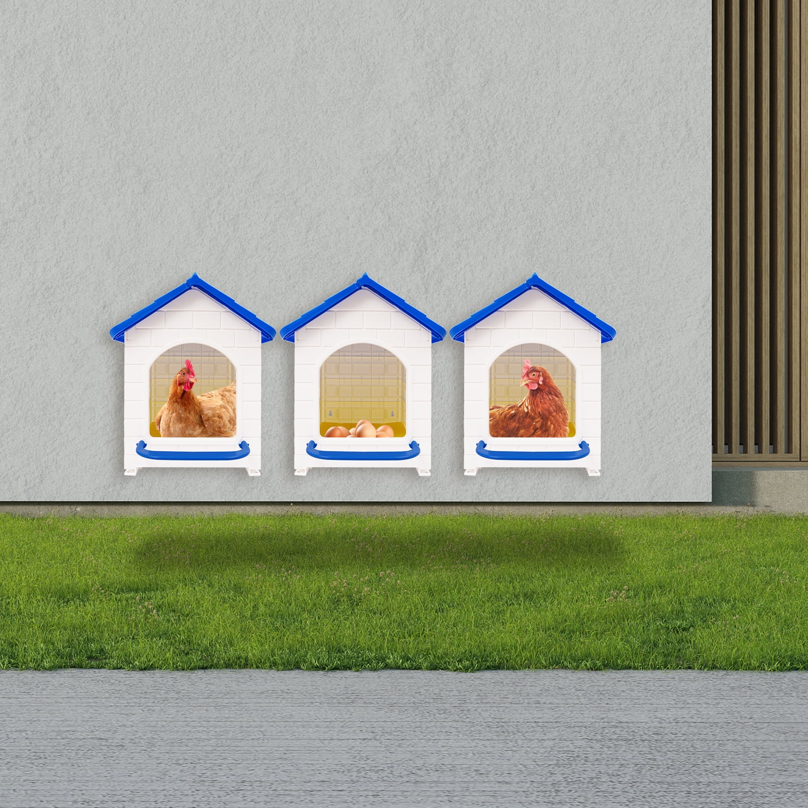 3 PCS Chicken Nesting Boxes Nesting Box with Nesting Pad for Chicken ...