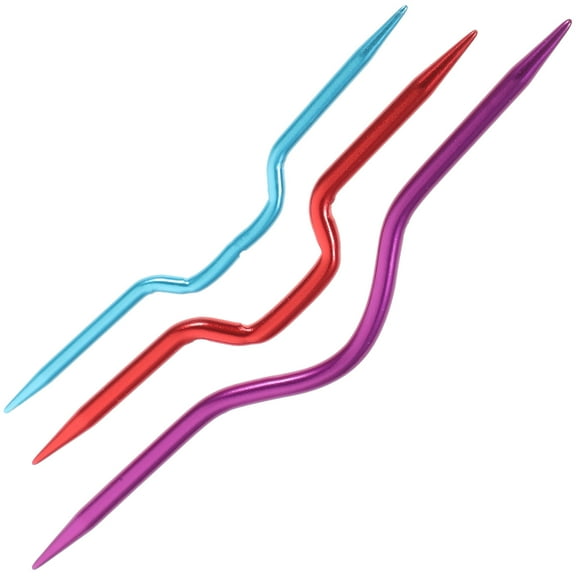 3 PCS Curved Needles Yarn Sewing Knitting Cable for to Weave Crooked Travel