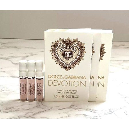 3 PCS D&G DOLCE & GABBANA DEVOTION EDP 1.5ml .05fl oz PERFUME SPRAY VIALS