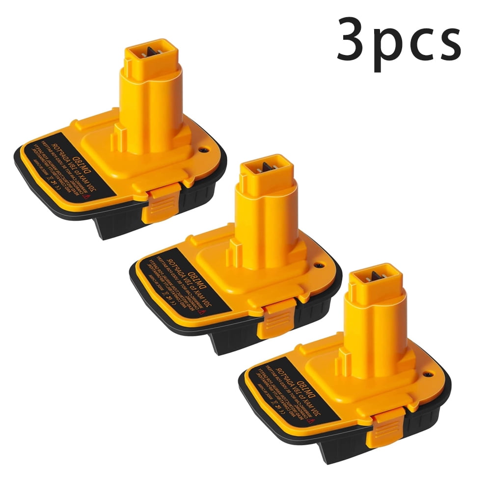 3 PCS DM18D Battery Adapter With USB, Replacement DCA1820 Battery Adapter,  Compatible With Dewalt 18V Tools - Walmart.com