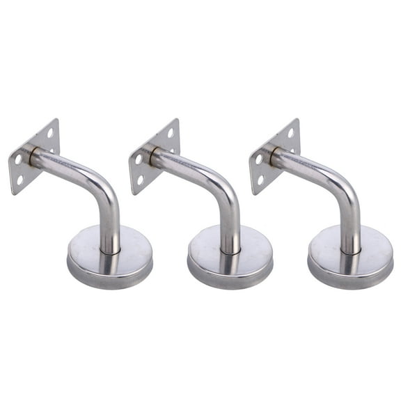 3 PCS Decorative Handrail Bracket Wall Mount Bannister Stair Metal Indoor