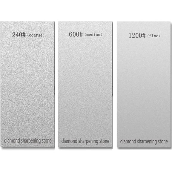 3 PCS Diamond Sharpening Stone Diamond Knife Sharpener Plate Honing Whetstone fo