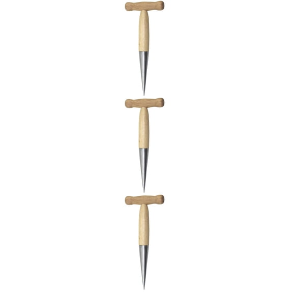3 PCS Dibber Stainless Steel Seedling Feeder Planting Bulb Tool
