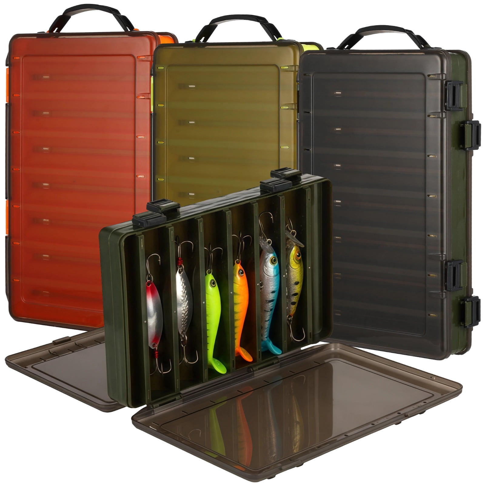 hard sided tackle box Lure Locker The storage box Gamakatsu G 3 PCS Double Sided Fishing