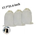 thumbnail image 1 of 3 PCS Drawstring Bag Non-woven Fashion Dustproof Storage Pouch Storage Bag, Beige, 1 of 5