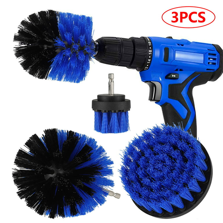 3Pcs Drill Brush Cleaner Kit Power Scrubber for Cleaning Bathroom