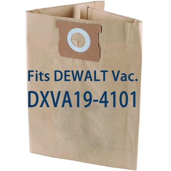 3 PCS Dust Filter Bags Replacement for DeWalt DXVA19-4101 Dust Bag ,FIT: DEWALT 6 to 10 Gallon Wet/Dry Vacs