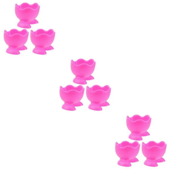 Hytrove Red Silicone Egg Holder for Restaurant