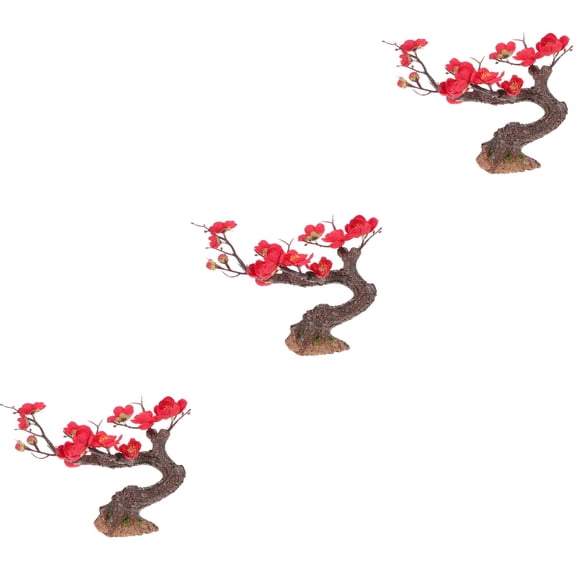 3 PCS Faux Plant Succulent Micro Landscape Plants Tree Adornment