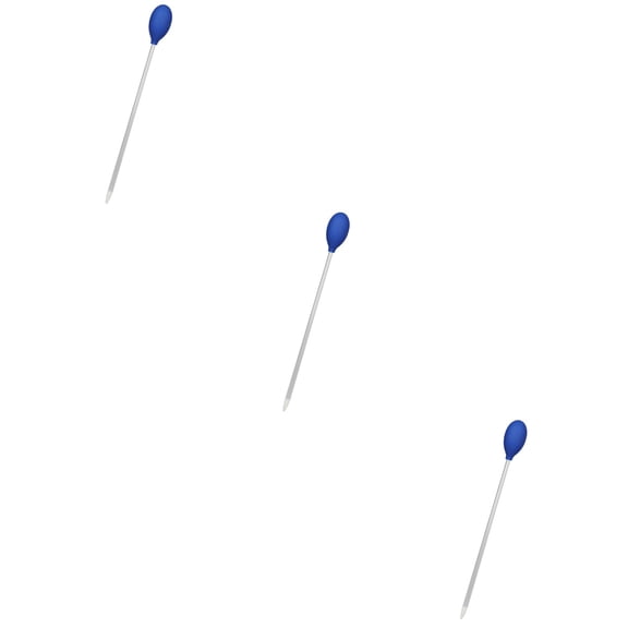 3 PCS Fish Feeder Automatic Dispenser Feeding Tools 35X3.5CM Blue