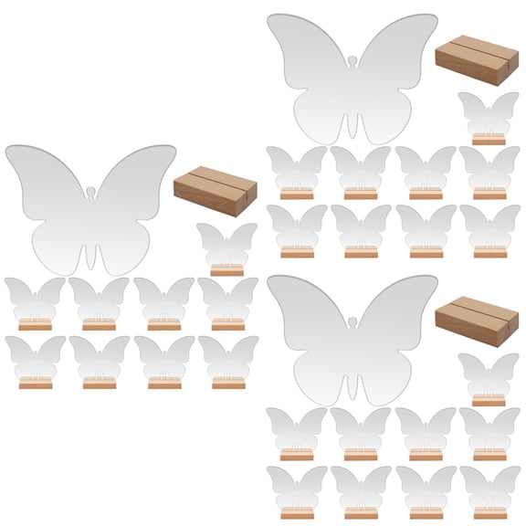 3 PCS Fluttering Butterfly Seat Card Event Signage