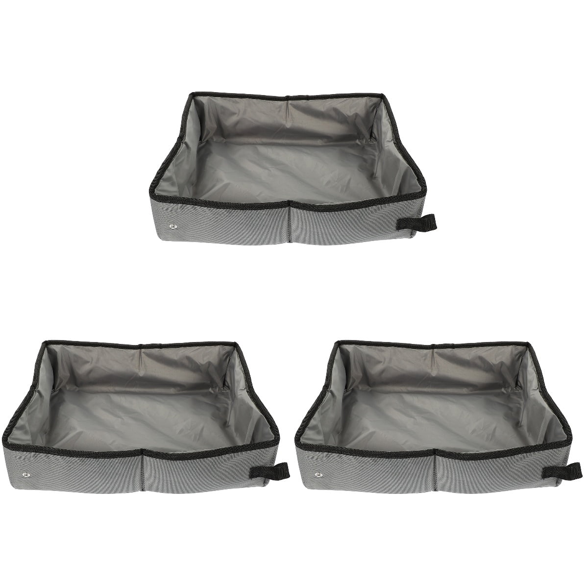 3 PCS Folding Cat Litter Box Disposable Boxes Tray Sand Holder Pan Hidden Pans Travel