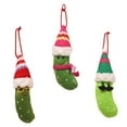 3 PCS Green Banana Pendant Creative Old Man Doll With Hat Hanging