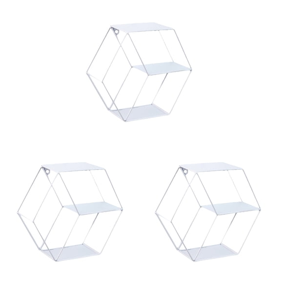 3 PCS Hanging Shelves for Wall Ornament Versatile Home Decor