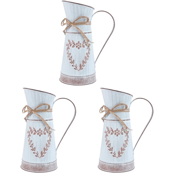 3 PCS Heart Shaped Flower Arrangement Wedding Vase for Flowers