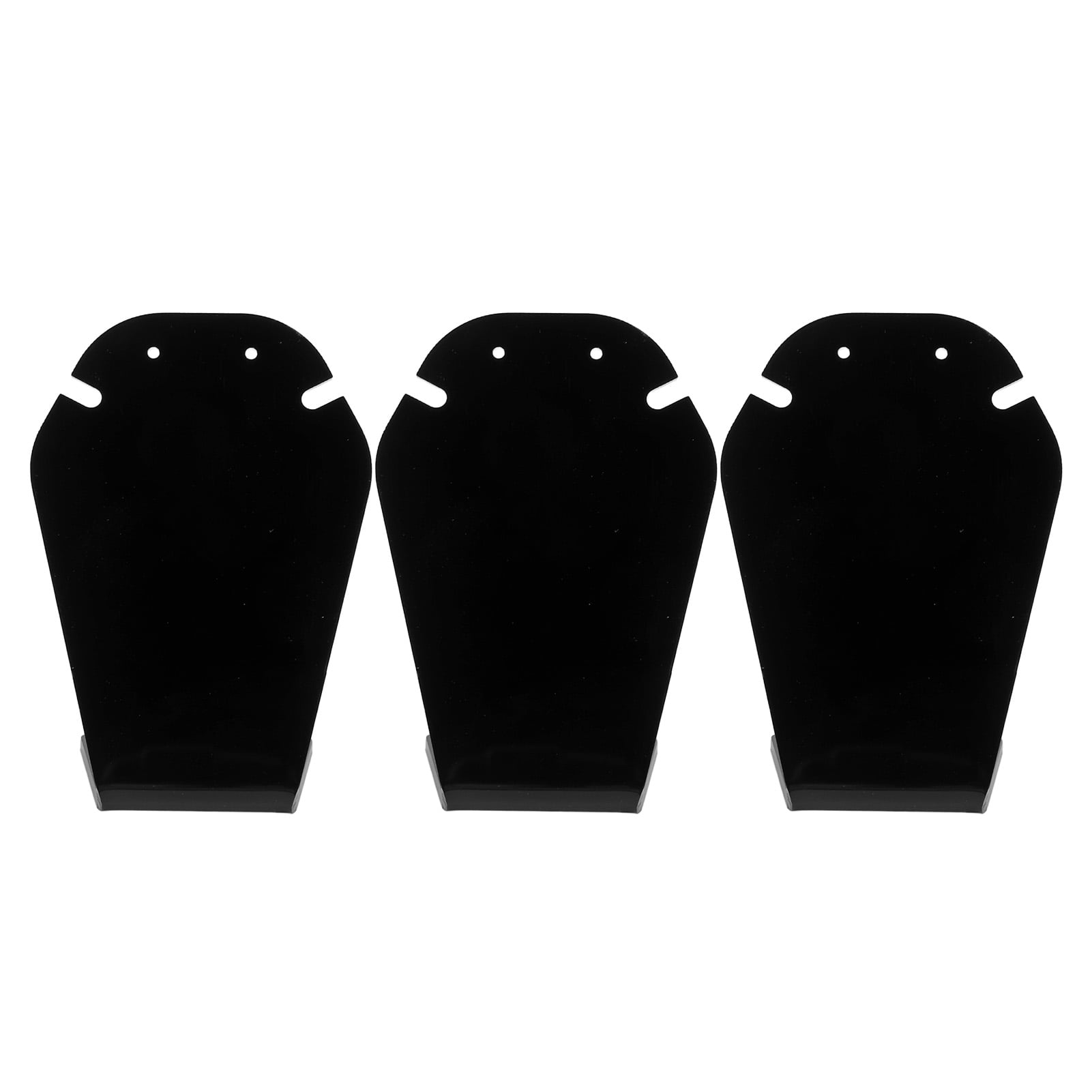 3 PCS Jewelry Easel Display Holder Acrylic High Gloss Stylish Necklace