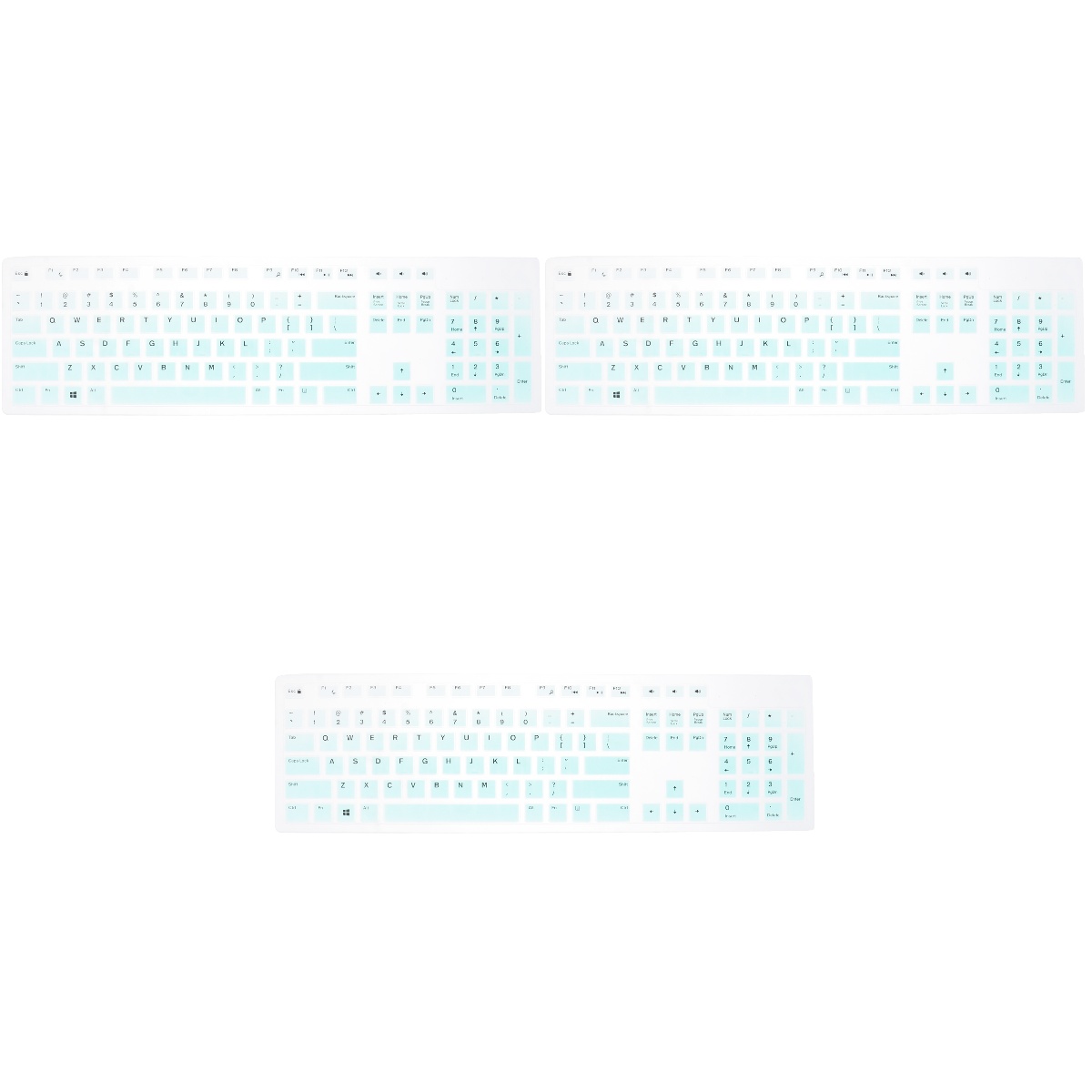 3 PCS Keyboard Protector Backlit Stickers Laptop Keyboards Green ...