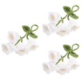 thumbnail image 1 of 3 PCS Knitted Flower Shape Pendant Hanging Ornament Lily of The Valley Pin Car Mirror White, 1 of 8